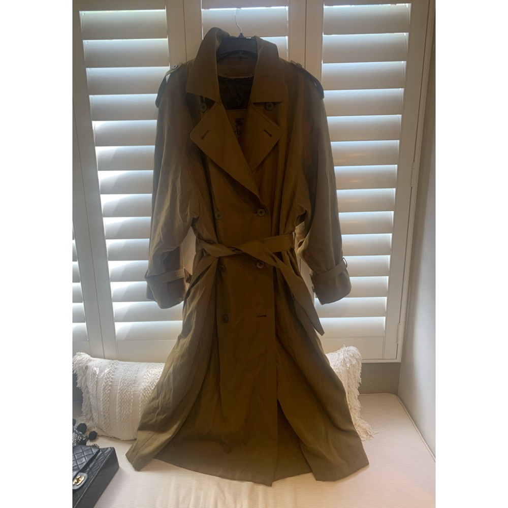 Mens Burberry Porsum lined trench coat